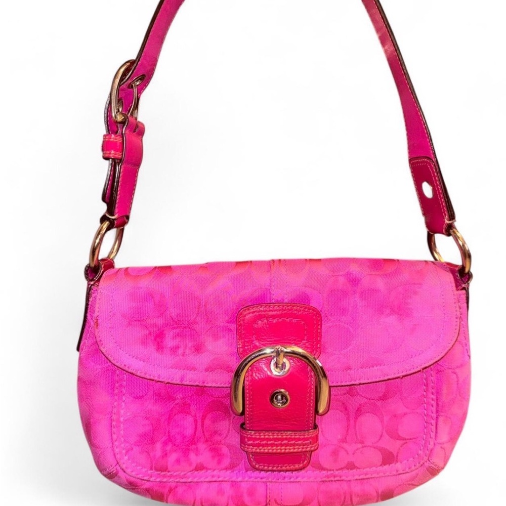 Coach Vibrant Pink Shoulder Bag